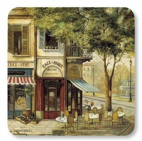 Pimpernel Parisian Scene Coasters Set of 6