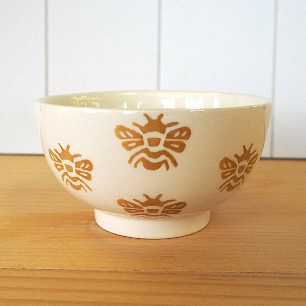 Peregrine Creamware Ochre Queen Bee - Small Bowl