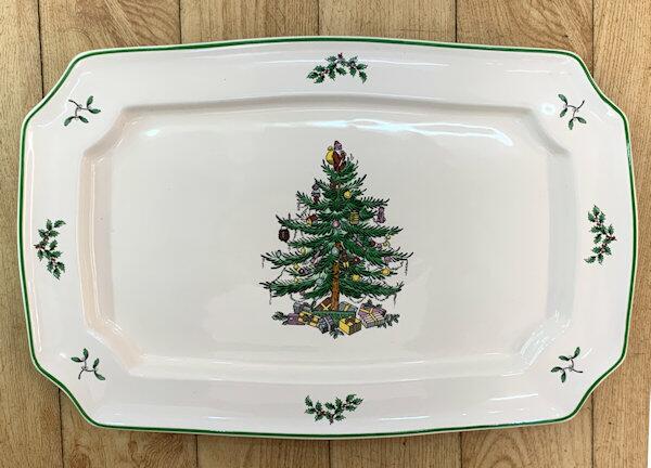 Spode Christmas Tree - Rectangular Platter 13.5 inch