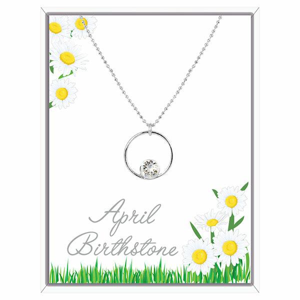 Lila Birthstone Circle of Life Pendant - April