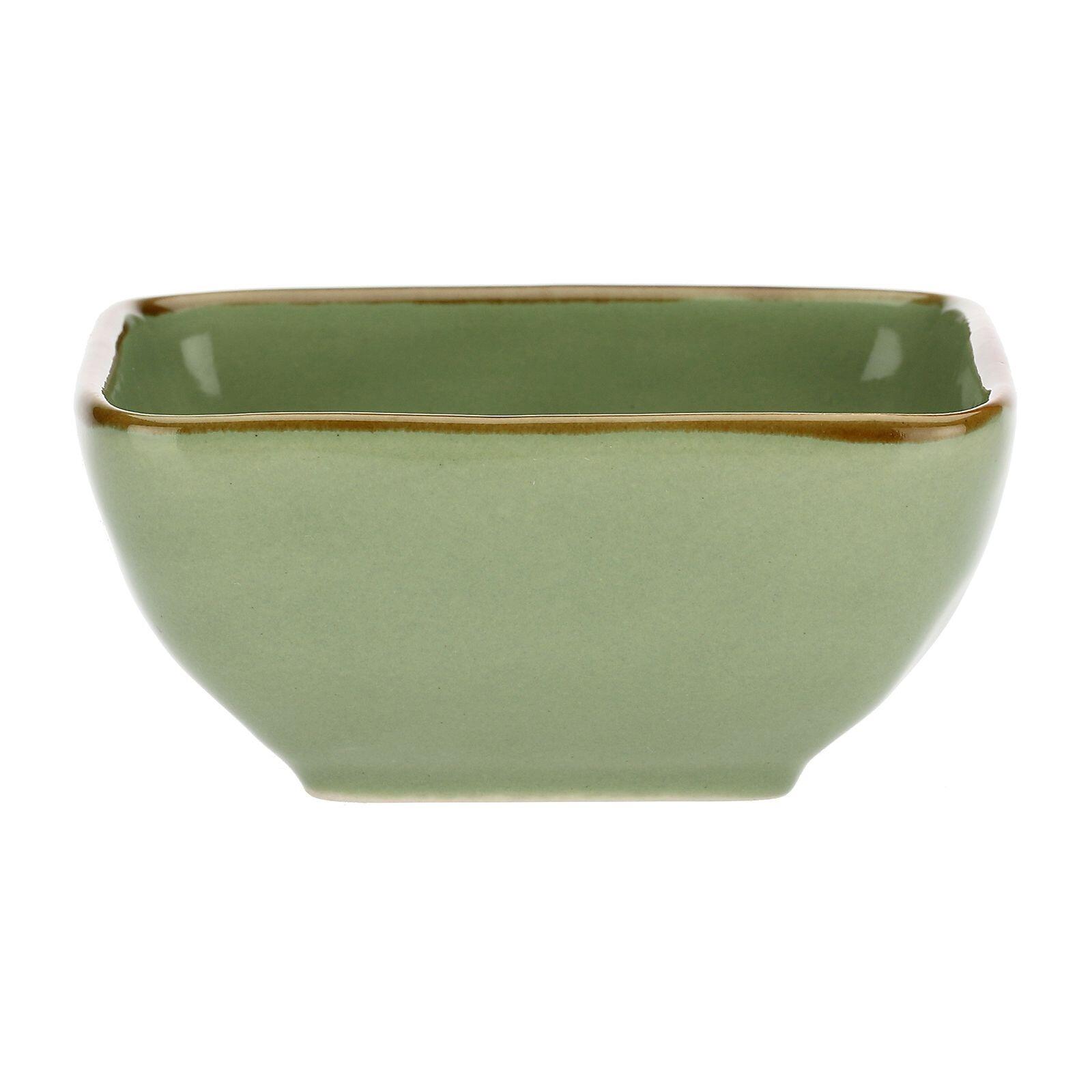 Rose & Tulipani Concerto Verde Oliva Square Tiny Bowl 8cm