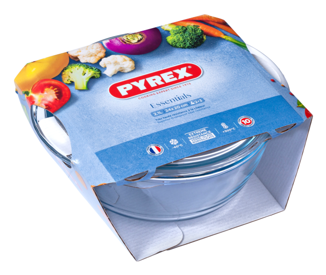 Pyrex Sizes Circular Pyrex Essentials Round Casserole 2.1 Litre