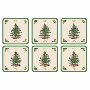 Pimpernel Spode Christmas Tree - Coasters Set of 6