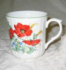 Duchess China Poppies - Panel Mug