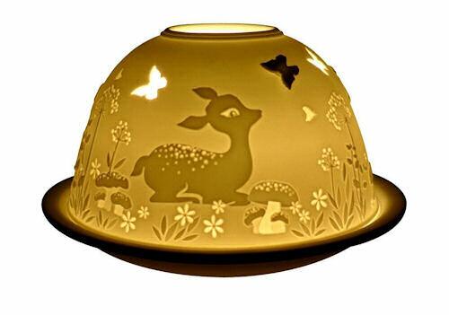 Light Glow Wonderland Baby Deer Tealight Candle Holder