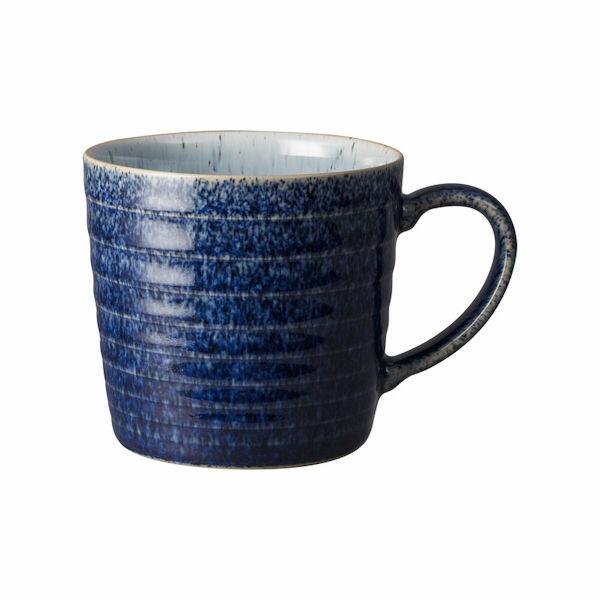Denby Studio Blue Cobalt & Pebble Ridged Mug