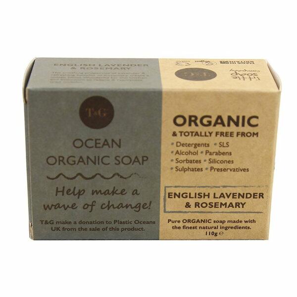 T&G - Ocean Organic Soap Bar (110g) - Lavender & Rosemary
