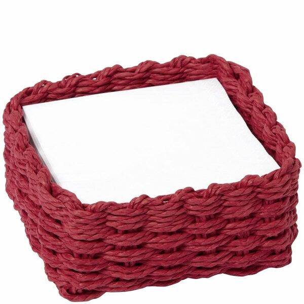 Paper Meshwork Lunch Napkin Holder Red