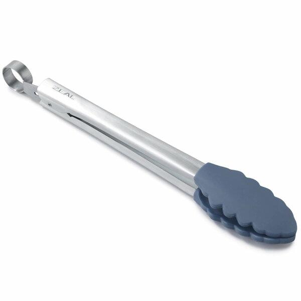 Zeal Silicone Cook's Tongs - Provence Blue 25cm