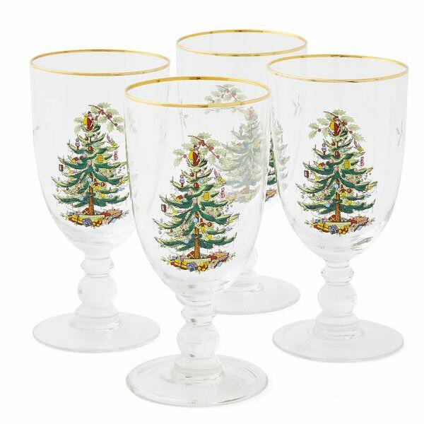 Spode Christmas Tree - Goblets 0.45L 16fl oz Set of 4