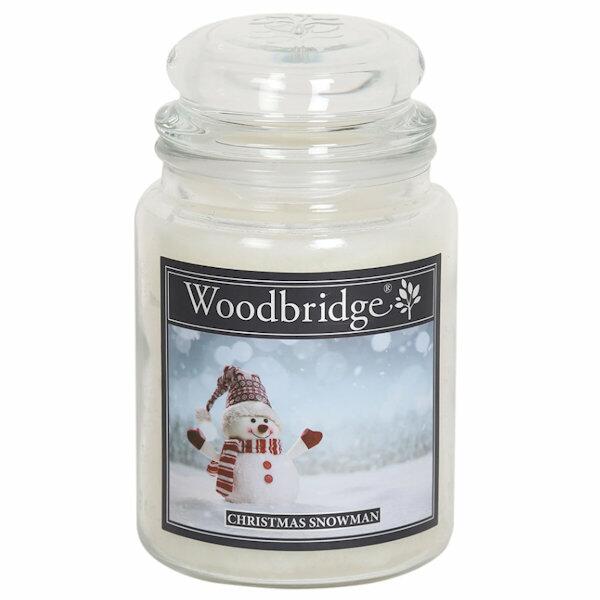 Woodbridge Large Scented Candle Jar - Christmas Snowman