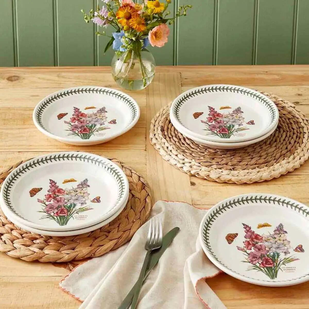 Portmeirion Botanic Garden Plate 20cm 8 inch - Gladioli