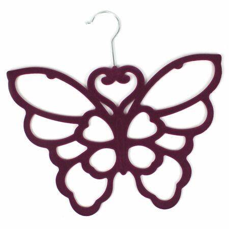 Scarf Hanger - Purple Butterfly