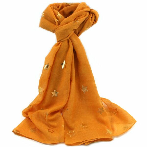 Gold Star Scarf - Gold