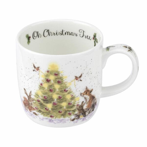 Royal Worcester Wrendale Designs - Mug - Oh Christmas Tree
