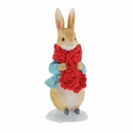 Beatrix Potter - Peter Rabbit in a Festive Scarf Figurine