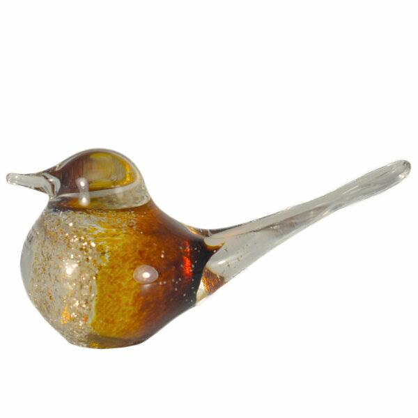 Svaja Paperweight Basil Bird Golden & Amber