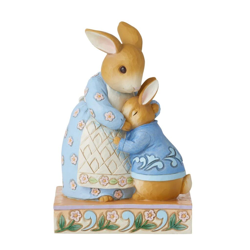 Adesivo Per Finestre Beatrix Potter - Vetrata Artistica Con Mrs. Bunny E Peter - Diametro 13,5 Cm