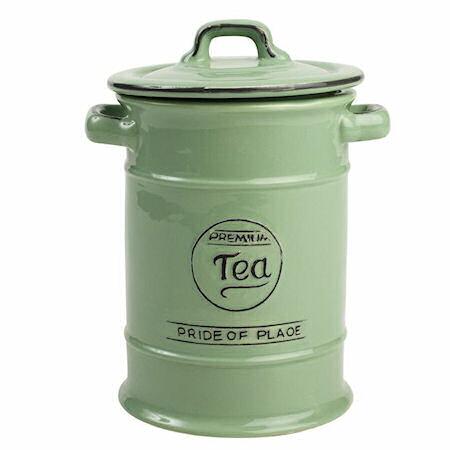 T&G Pride of Place Tea Jar in Old Green