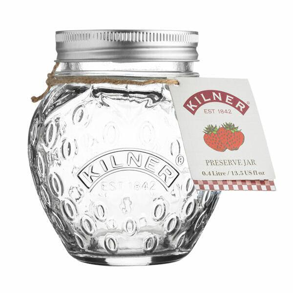Kilner Strawberry Fruit Preserve Jam Jar 0.4 Litre