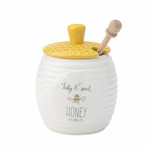 Bee Happy -  Honey Pot with Stick