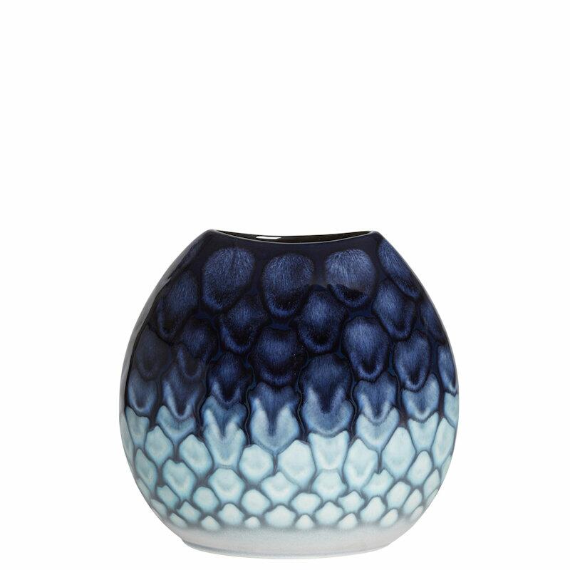Poole Pottery Ocean 20cm Purse Vase