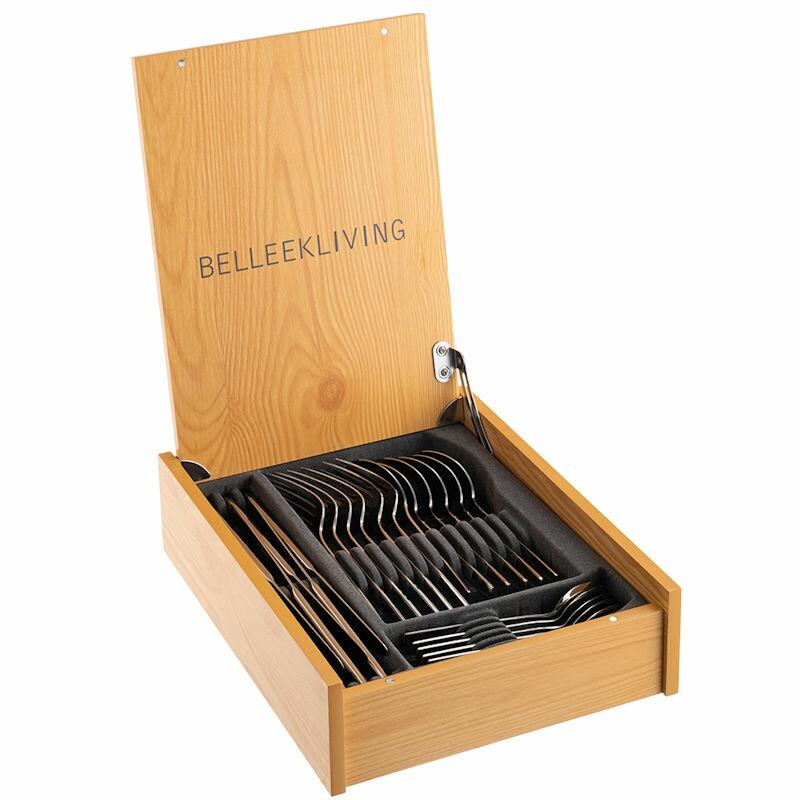 Belleek Reflection 24 Piece Cutlery Set in Wooden Box