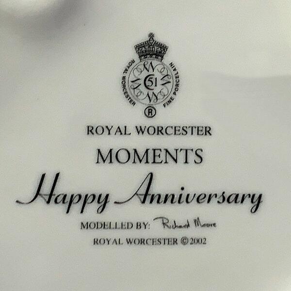 Royal Worcester Moments - Happy Anniversary - White - Base Stamp