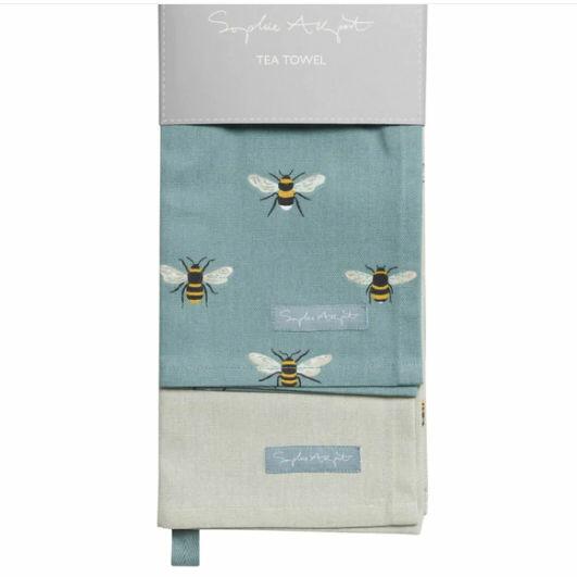 Honey Bee Tea Towel - Green Bee Tea Towels