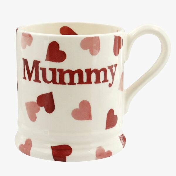 Emma Bridgewater Pink Hearts Mummy Mug Half Pint
