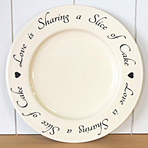 Peregrine Creamware - Happily Ever After Lunch Plate