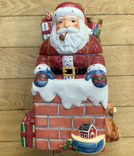 Portmeirion A Christmas Story Santa in Chimney Cookie Jar