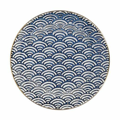 Mikasa Satori Porcelain Seigaiha Wave Side Plate