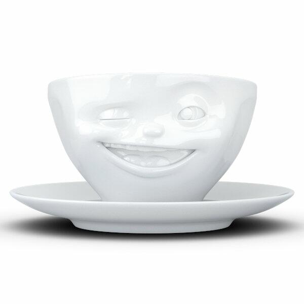 FiftyEight Products Coffee Cup 200ml White - Winking