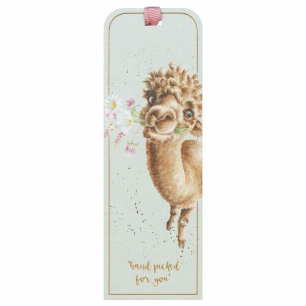 Wrendale Designs Bookmark - 'Hand Picked for You' Alpaca
