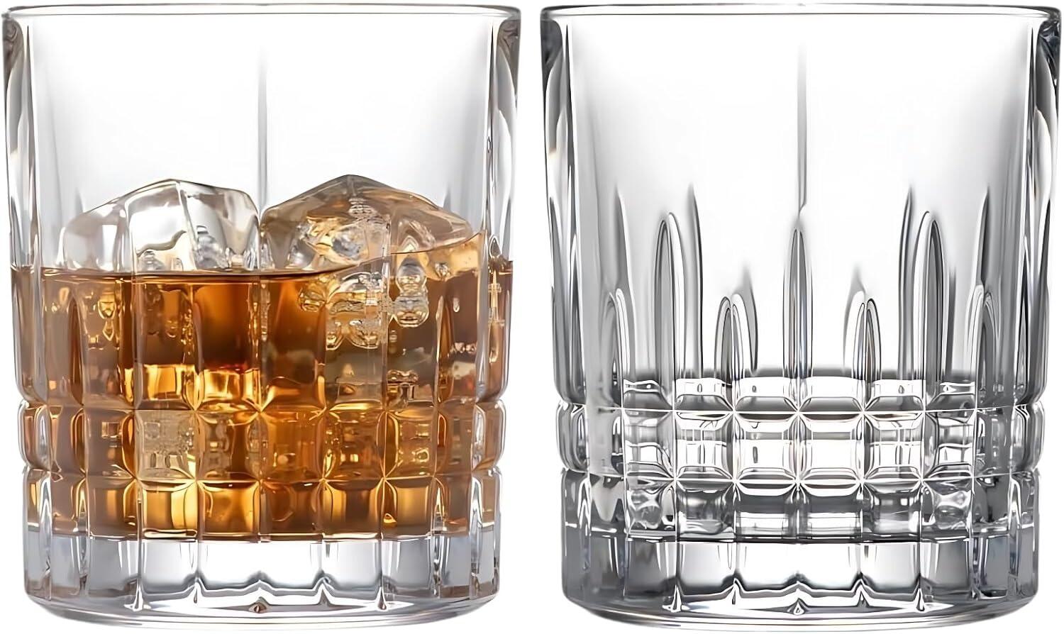 Galway Crystal Liffey Double Old Fashioned Glass Set of 2
