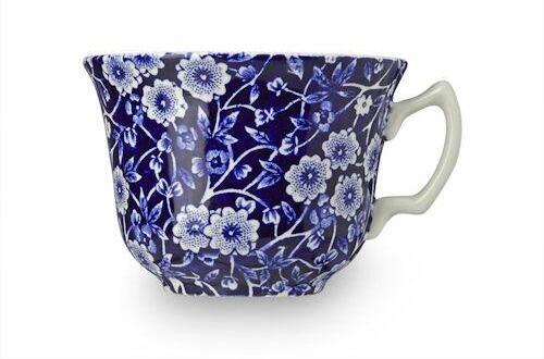 Burleigh Blue Calico Teacup 187ml 0.33pt