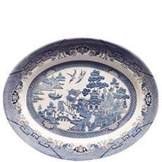 Churchill China Blue Willow Oval Dish 31cm