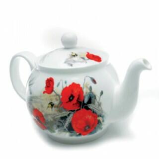 Roy Kirkham Classic 6 Cup Tea Pot - Poppy