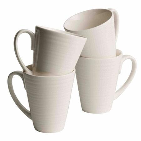 Belleek Living Ripple Mugs Set of 4