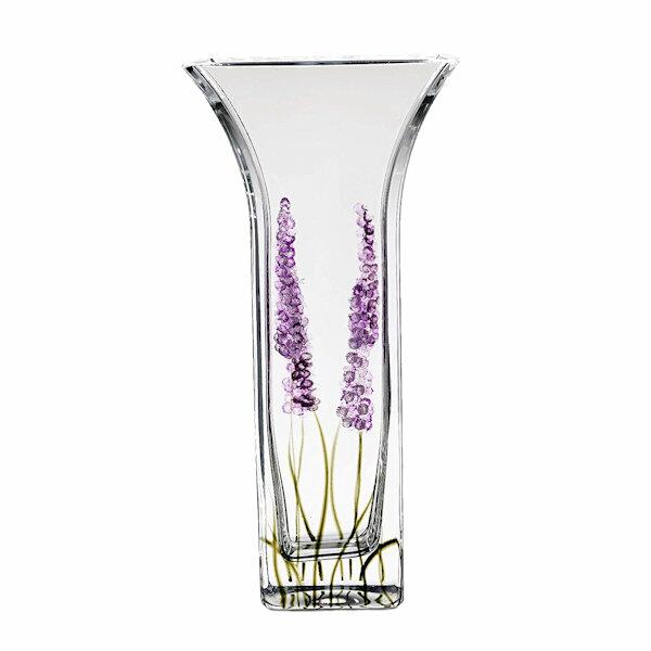 Nobile Glass Lavender Flared Vase 22.5cm 1869-18