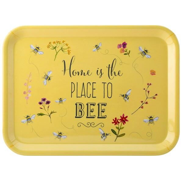 Bee Happy -  Melamine Large Tray - Home