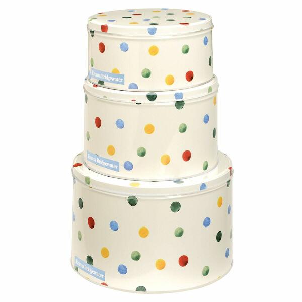 Emma Bridgewater Polka Dot - Cake Tins Set of 3 Round Tins