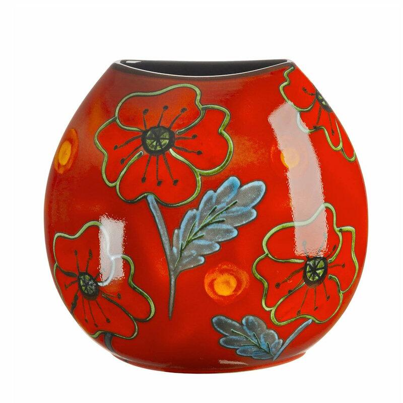 Poole Pottery Poppyfield Purse Vase 26cm