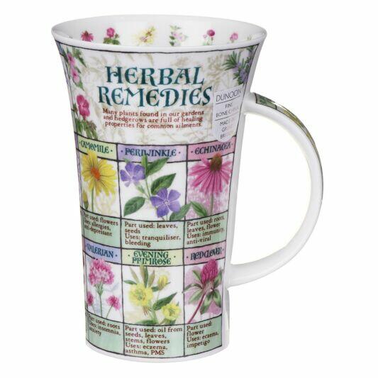 Dunoon Glencoe Shape Mug - Herbal Remedies - Boxed