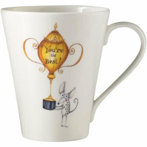 Royal Worcester Clare Mackie Sentiments Mug - You're The Best