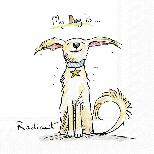 IHR - Napkins - Cocktail - Emotion Dogs - My Dog is Radiant