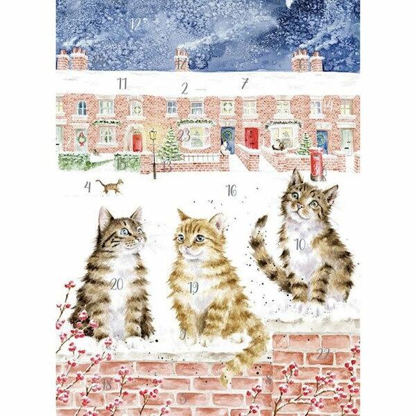 Wrendale Designs - Advent Calendar - Santa Paws is Coming to Town - Cats