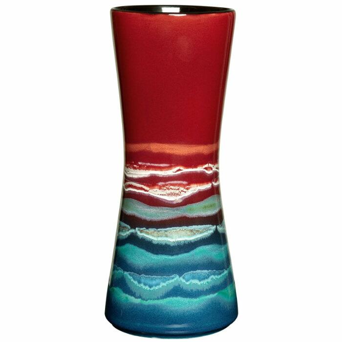 Poole Pottery Horizon Hourglass Vase 34cm