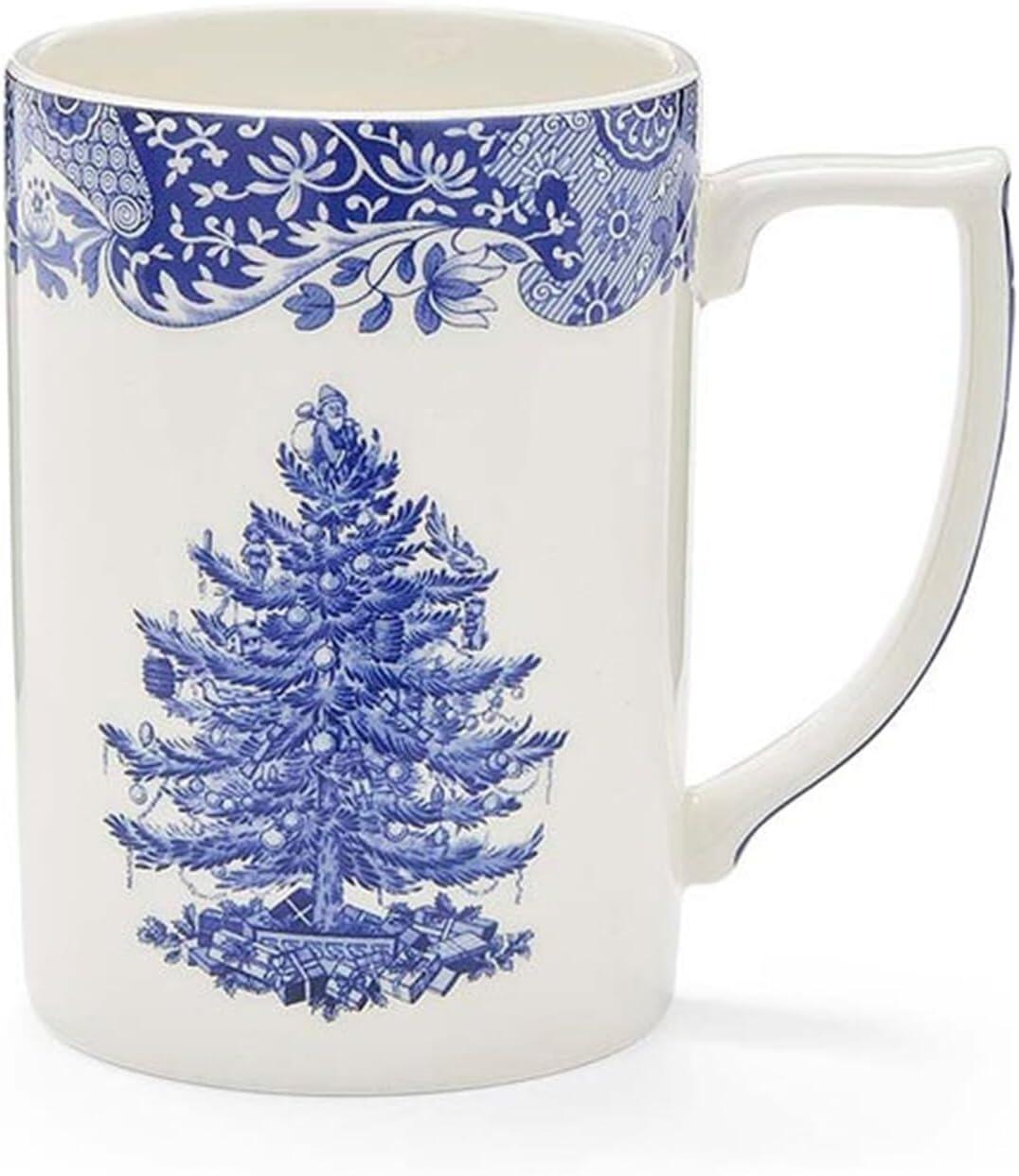 Spode Blue Italian Christmas Tree Mug 340ml